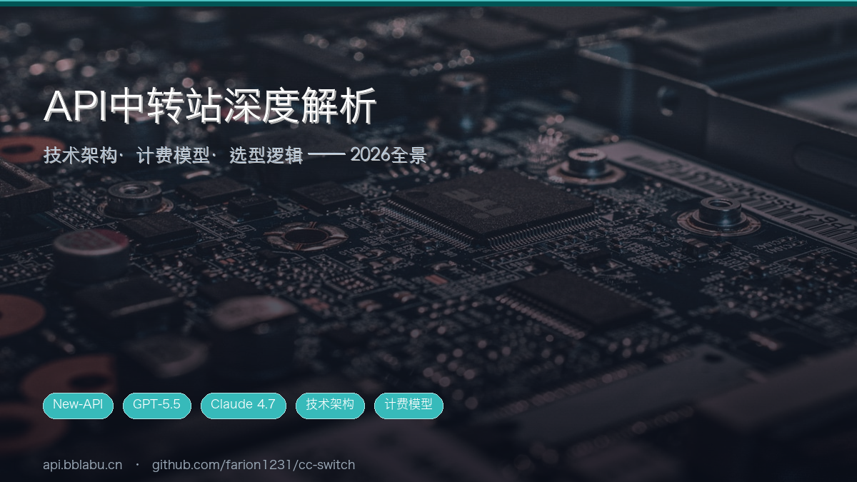API中转站深度解析:技术架构、计费模型与2026年选型指南