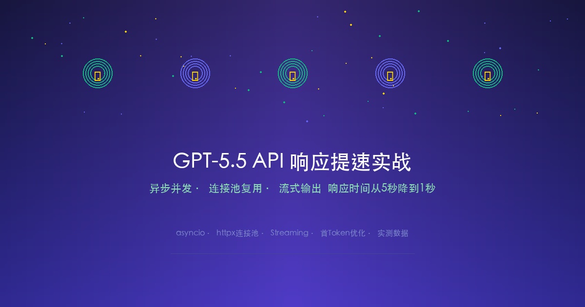 GPT-5.5 API调用太慢？我用了这3个优化方案，响应时间从5秒降到1秒
