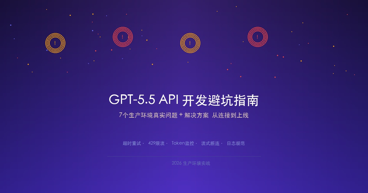 GPT-5.5 API开发避坑指南:7个生产环境真实问题和解决方案